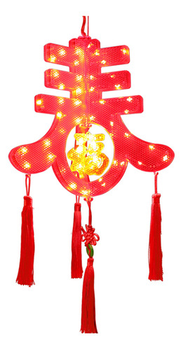 Linterna China Usb Con Decoración De Año Nuevo, Luz Feliz