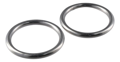 2 Anillos De Metal, 4 Anillos De Acero Inoxidable, 10 Mm X 8