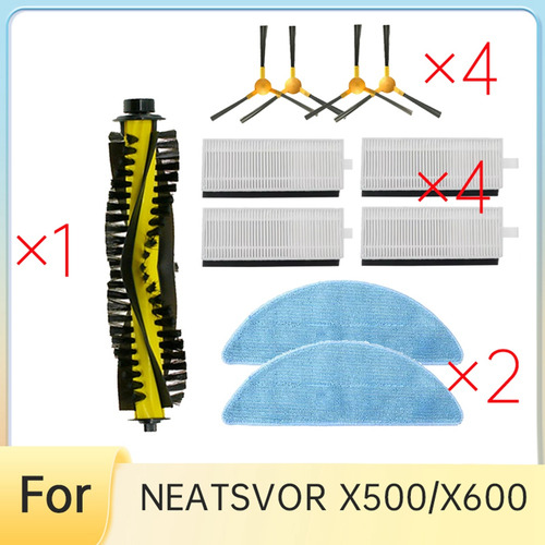 11 Unidades Para Robot Aspirador Neatsvor X500/x600, Con Cap