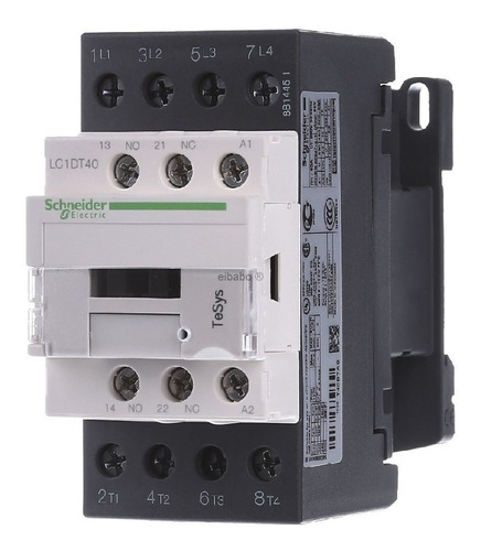 Contactor Schneider Tetrapolar 40 Ampers 110 220