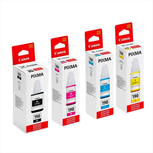 Refil Canon Original 4 Tintas Pixma Gi190 G1100 G2100 G3100 