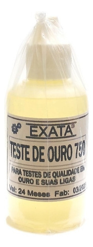 Teste Ouro Prata = Ácido 18k / 750 Com 30 Ml Cada Exata