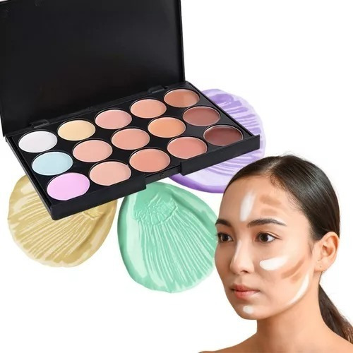 Paleta De 15 Correctores Maquillaje Alta Cobertura