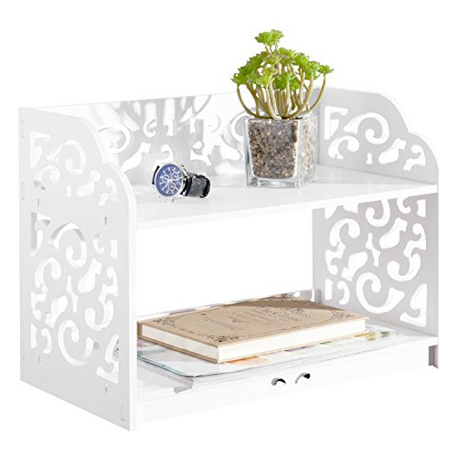 Mygift Estante Organizador Decorativo De Escritorio Blanco V