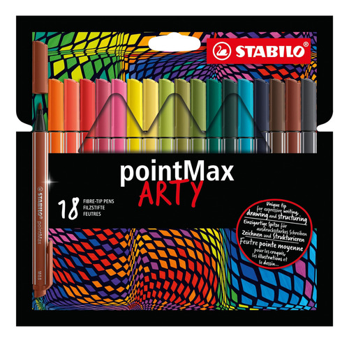 Stabilo Bolígrafo Con Punta Nailon Pointmax Arty Cartera 18