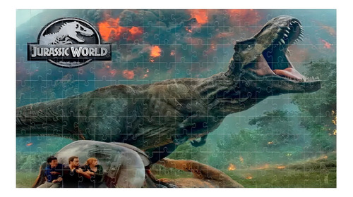 Quebra Cabeça Tiranossauro Rex T-rex Jurassic World 200 Peça