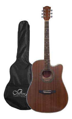 Guitarra Electro Acustico 41 C/funda Matte Sevillana