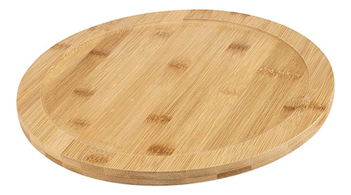 Plato Giratorio De Madera Para Presentación De Postres 25cm