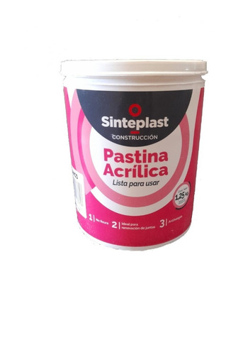 Pastina Acrilica Lista Para Usar Sinteplast 1.25kg Colores