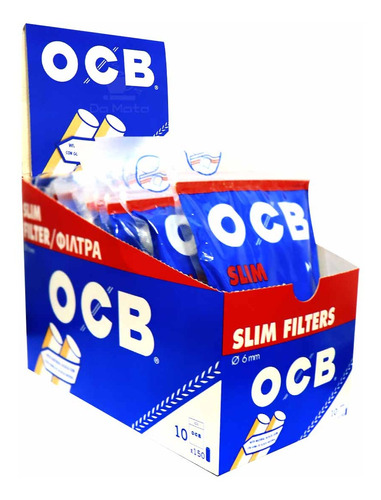 Caixa De Filtro Ocb Slim C/ Goma Arábica - Atacado Tabacaria