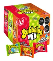 Comprar Chicle Bubbaloo Mix Fresa, Mora, Piña Chamoy Mix Extreme 70 Piezas