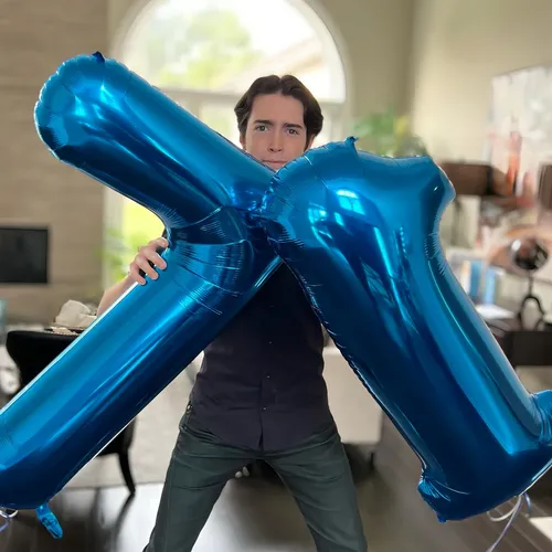 Globo Número 17 Azul Marino, Decoración Cumpleaños 17 Años
