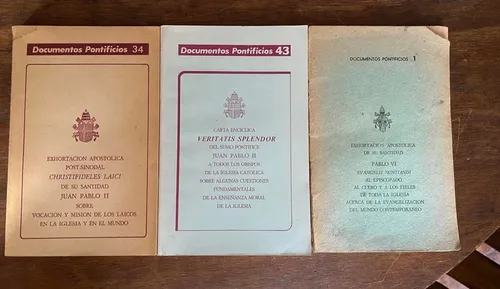 comprar Paquete De Tres Libros Documentos Pontificios Juan Pablo Ii