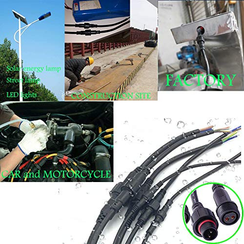 Conectores Impermeables Yetor 2 Pines, 16awg Macho Hembra