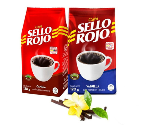 Cafe Sello Rojo Tostado Y Molido Canela Y Vainilla X 120 C/u