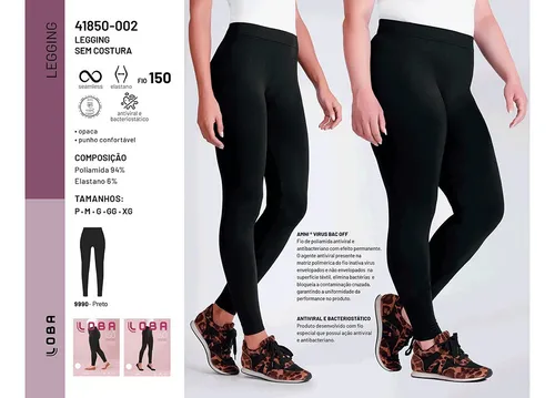 Calça Legging Loba Fio 150 Sem Costura - Lupo Ref: 41850