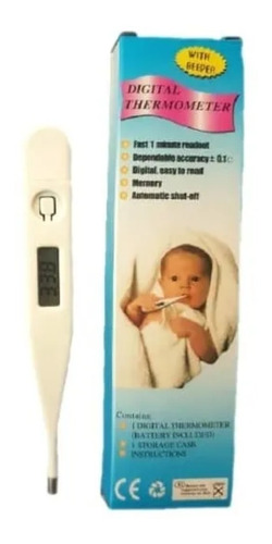 Imagen 1 de 2 de Termimetros Digitales Para Bebés Pantalla Lcd Incluye Pila