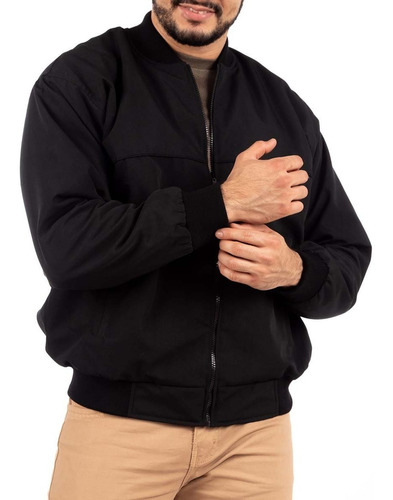 Casaca Legant Hombre Cuello Tejido - Negro Xxxl