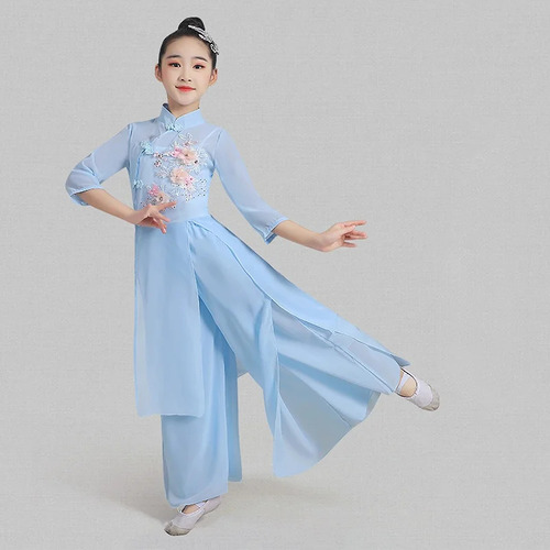Disfraz De Baile Para Niños Hanfu Dancewear, Vestido De Hada
