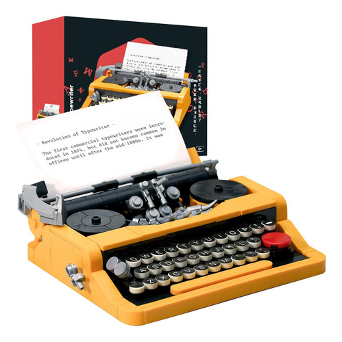 Nuevo Juego De Construcción De Máquina De Escribir Bloques