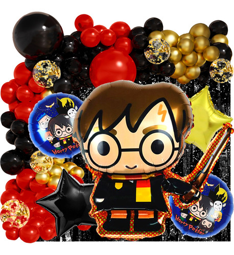 50 Art Globo Harry Potter Hogwarts Cumpleaños Deco Cotillon