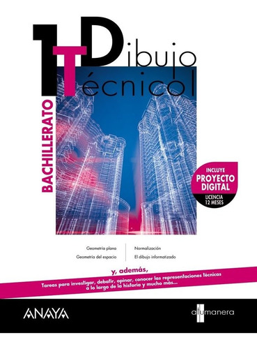 Dibujo Tecnico I., De Villanueva Bartrina, Lluis. Editorial Anaya Educación, Tapa Blanda En Español