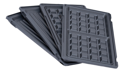 Sandwichera Waflera Tostadora 3 En 1 Hytoshy 750w Plateado