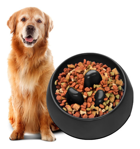 Flexzion Slow Feeder - Cuenco Interactivo Para Perros, Antia