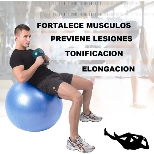 Imagen 5 de 5 de Pelota Yoga Esferodinamia 45cm Fitness Mir Pilates Gym