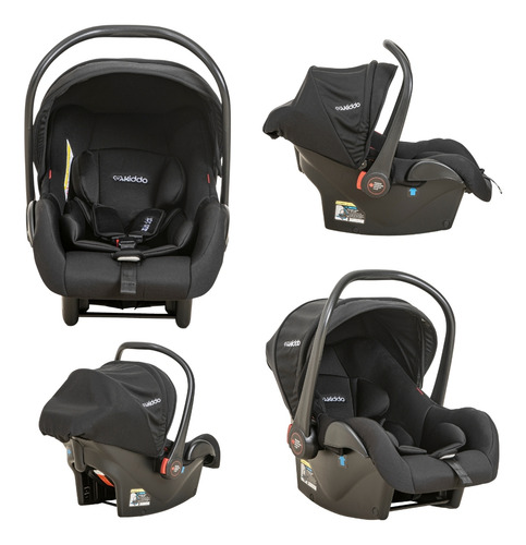 Bebê Conforto Kiddo Casulo Click Preto (13 Kg) E Base