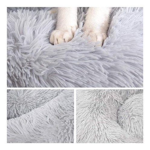 Nido De Gato Cama Antiestrés Super Cómodo Cojín Peluche 60cm
