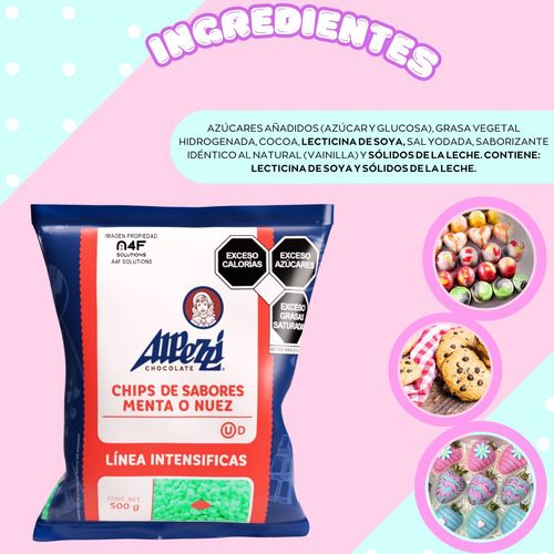 Chips Chispas Chocolate Colores Alpezzi 6 Paq Elige Favorito