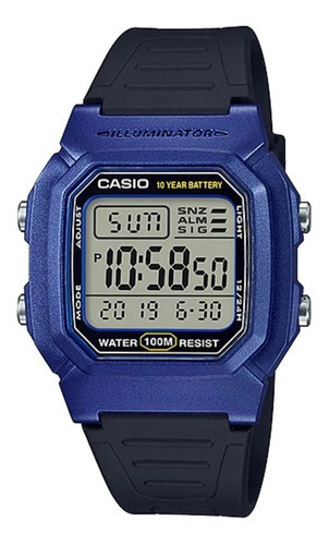 Reloj Hombre Casio W-800h-2av Azul Digital