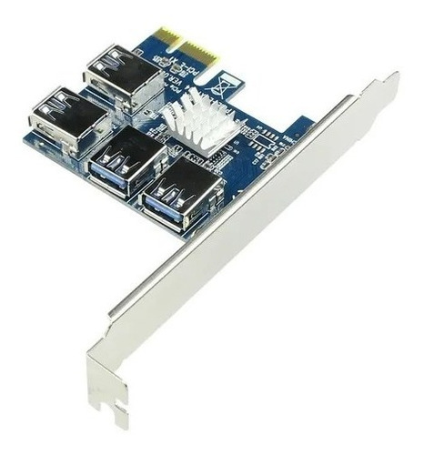 Tarjeta Expansora Pci X1 A Usb 3.0 X 4 Minería Riser 