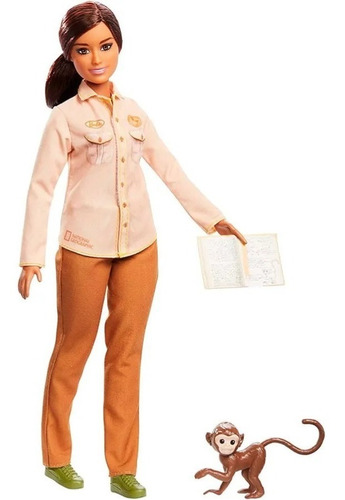 Barbie National Geographic Conservacionista Silvestre Mono