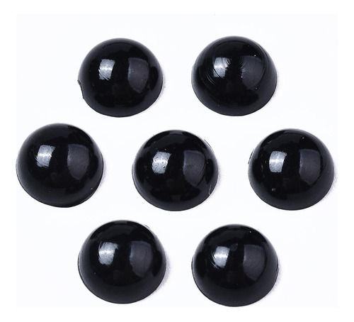 Media Perlas Negras 6x3mm Cabujon 500 Unidades 