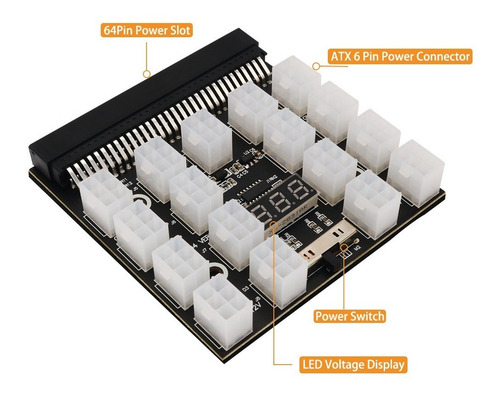 Imagem 7 de 7 de Interface Breakout Fonte Dell 750w 1100w 1600w 2000w 2400w
