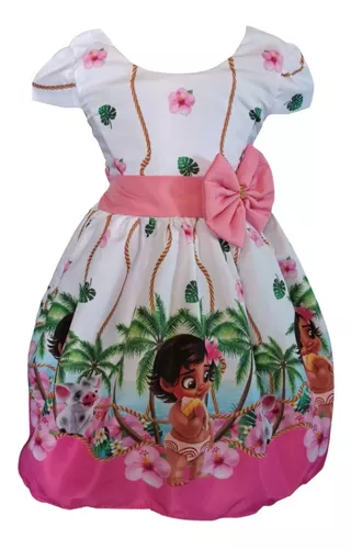 Vestido De Festa Moana Baby