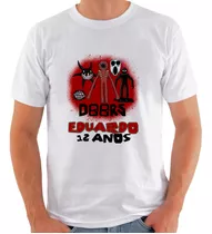 Camiseta Infantil Doors Roblox Mangas Preta Game Roblox #1