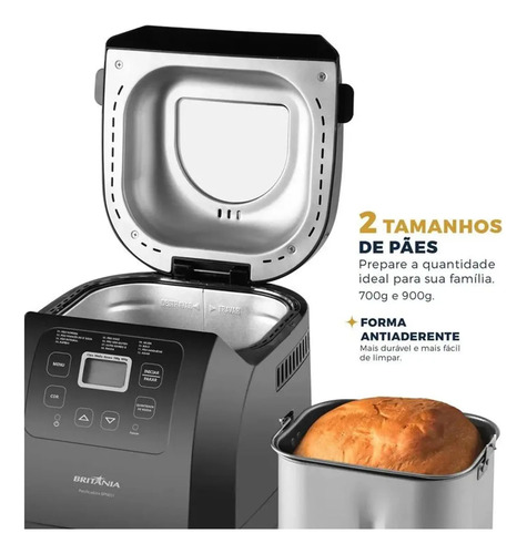 Panificadora Britânia Bpne01 Digital 220v 3l - Bolo