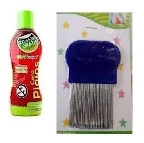 Shampoo Cero Piojos Paquet 4 Botellas Y 4 Peines Antipiojos