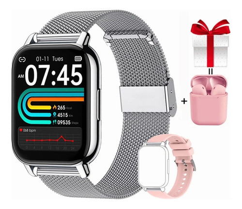 Reloj Inteligente P66 Para Hombre Y Mujer Para Xiaomi Huawei Color De La Caja Rosa