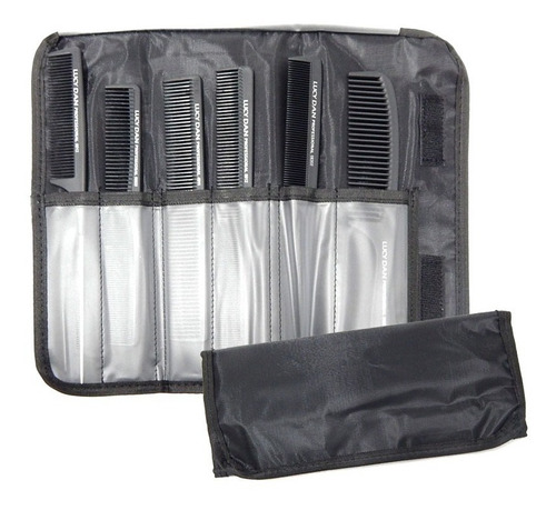 Eagle Fortress Kit 6 Peines Peluqueria O Barberia + Estuche