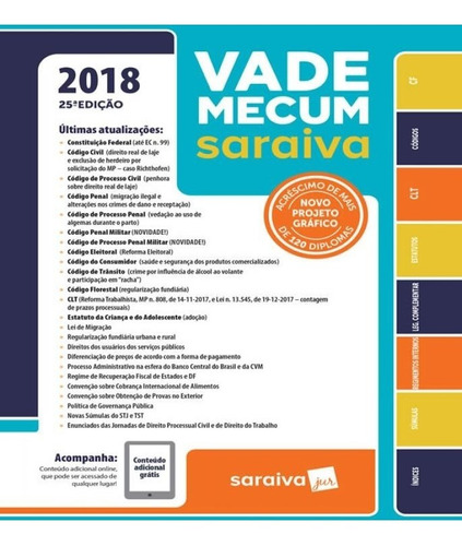 Vade Mecum Saraiva - 2018 - 25 Ed