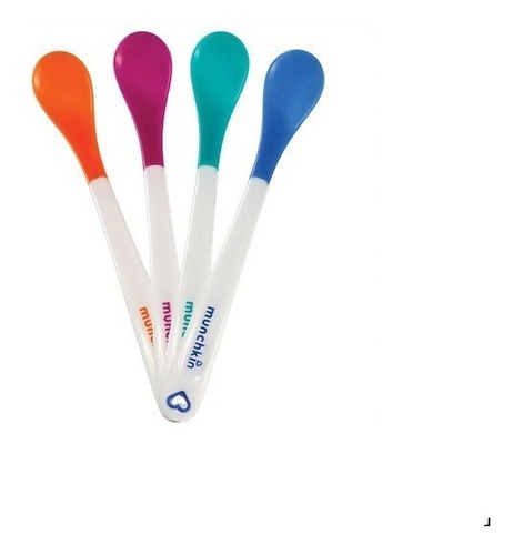 Imagem 6 de 6 de Colher Termo Sensível 4 Munchkin Alimentação Envio Imediato