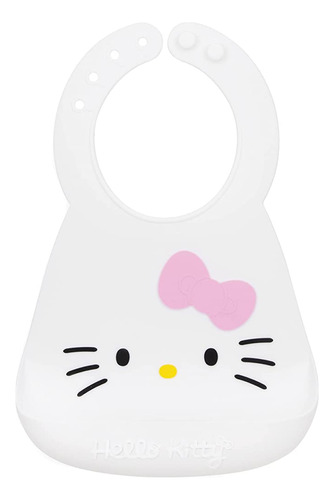 ~? Bumkins Silicone Hello Kitty Bebé O Babero Para Niños Peq