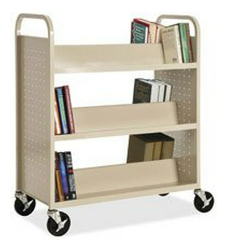 Booktruck De Doble Cara, 39  X19  X46 , Masilla, Se Vende Co