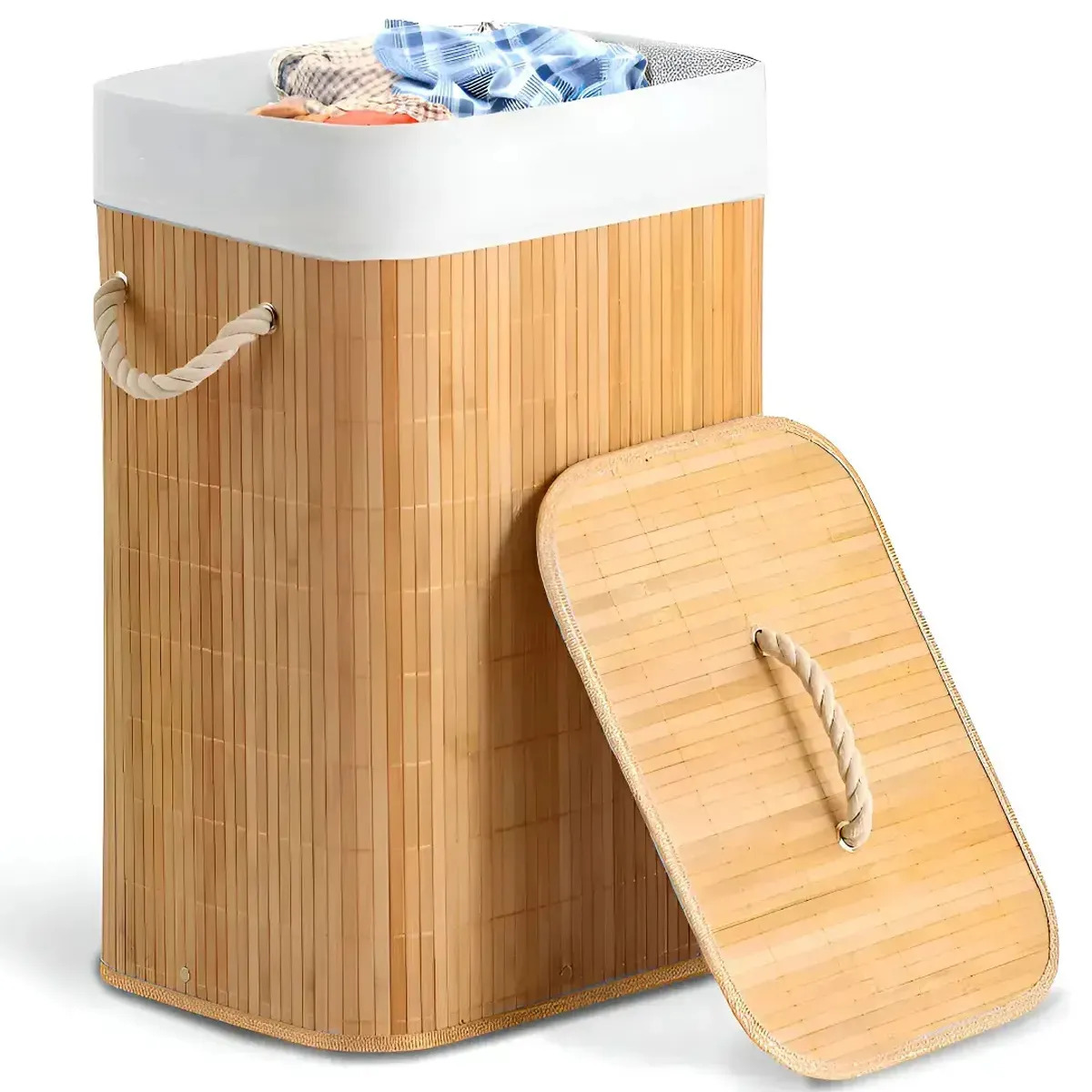 CESTO ORGANIZADOR DE BAMBU: PRÁTICO, BONITO E PERFEITO PARA DEIXAR TUDO NO LUGAR