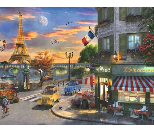 Imagen 3 de 7 de Rompecabezas 2000 Pzs Ravensbuger Puesta Del Sol En Paris
