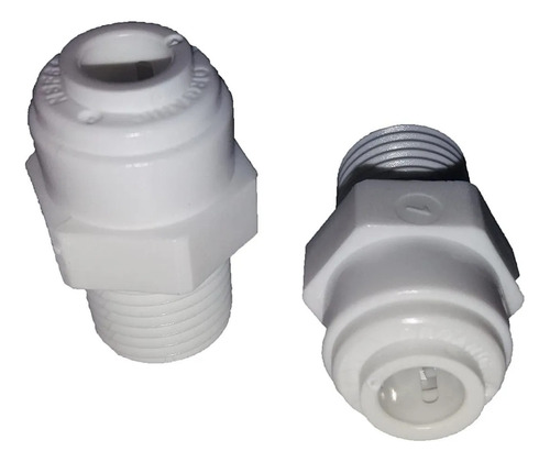 Conector Recto Filtro Agua Rosca 1/4  Manguera 1/4 Acople